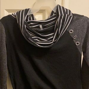 White and black long sleeve!